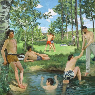 Letní scéna, 1869 od Jean Frederic Bazille