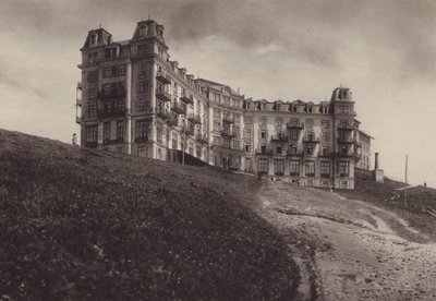 Hotel Rigi Kulm (černobílá fotografie) od Jean Gaberell