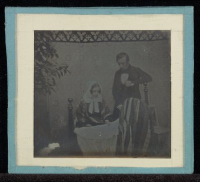 Portrét M. & Mme. Eynard u kolébky od Jean Gabriel Eynard