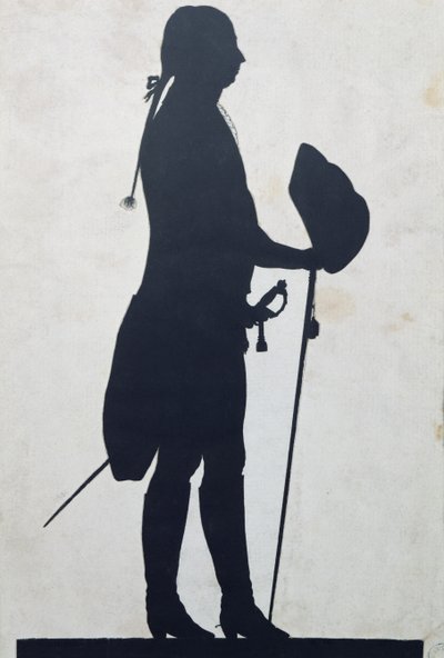 Silueta muže od Jean Gaspard Lavater