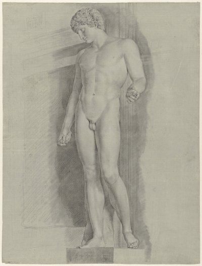 Studie sochy zvané Albani Antinous od Jean Grandjean