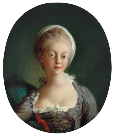 Fragonard - Portrét mladé dámy, asi 1770 - 1772 od Jean Honore Fragonard