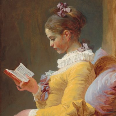 Francouzsky: Jeune Fille lisant Předčítač od Jean Honore Fragonard