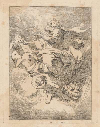 Svatý Marek od Jean Honoré Fragonard after Giovanni Lanfranco