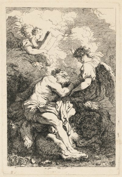 Vidění svatého Jeronýma od Jean Honoré Fragonard after Johann Liss