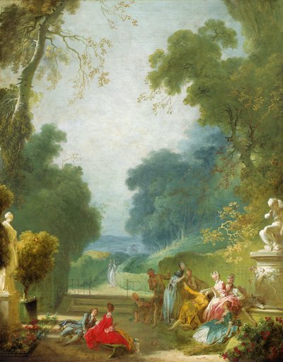 A Game of Hot Cockles, c.1775-80 od Jean Honore Fragonard