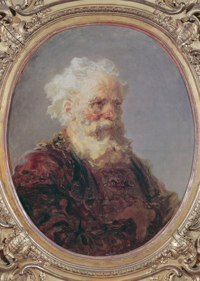 Starší muž s bílými vlasy, kolem roku 1767 od Jean Honore Fragonard