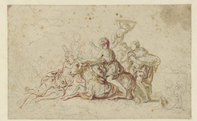 Europa wird von Jupiter in Gestalt eines Stiers entführt von Jean-Honore Fragonard