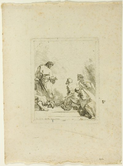 Ustanovení eucharistie od Jean Honore Fragonard
