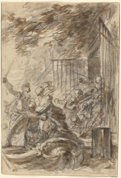 Isabella opouští svůj domov, aby následovala Odorica a jeho muže od Jean Honore Fragonard