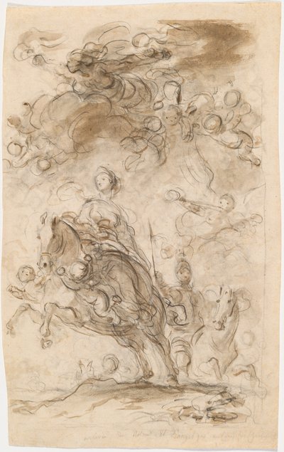 Orlando und Angelica kommen im Lager von Karl dem Großen an von Jean Honore Fragonard