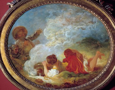Perrette a džbán mléka Z příběhu „La lait tiere et le jug au lait“ od Jean de la Fontaine. Obraz Jean Honore Fragonard (1732-1806) 18. století Musee Cognacq Jay od Jean Honore Fragonard