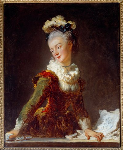 Portrét Marie Madeleine Guimard (1743-1816) první tanečnice v Opeře Obraz Jean Honore Fragonard (1732-1806) 18. století Sun. 0,81 x 0,65 m od Jean Honore Fragonard