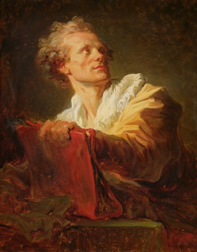 Portrét mladého umělce, pravděpodobně Jacques-Andre Naigeon (1738-1810) od Jean Honore Fragonard