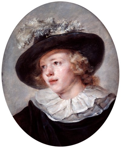 Portrét mladého muže, 18. až 19. století od Jean Honore Fragonard