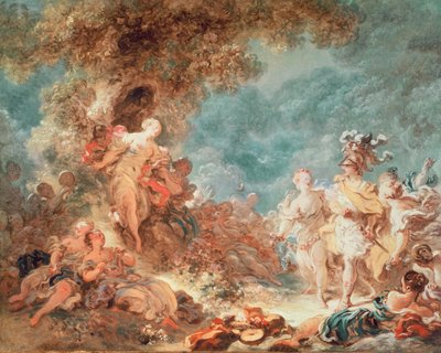 Rinaldo v zahradě paláce Armida od Jean Honore Fragonard