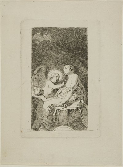 Svatá Kateřina Alexandrijská vyléčená andělem od Jean Honore Fragonard