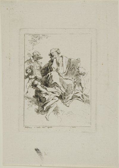 Svatý Lukáš od Jean Honore Fragonard