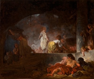 Prádelny od Jean-Honore Fragonard
