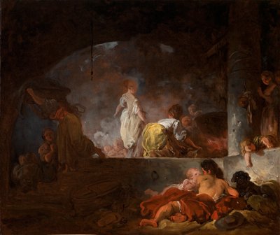 Pradleny, asi 1756-61 (olej na plátně) od Jean Honore Fragonard