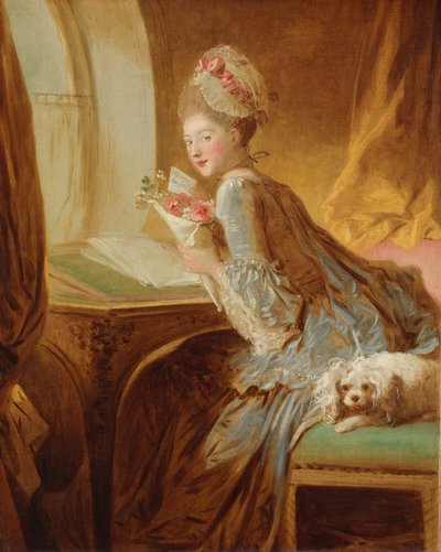 Milostný dopis, počátek 70. let 18. století. od Jean Honore Fragonard