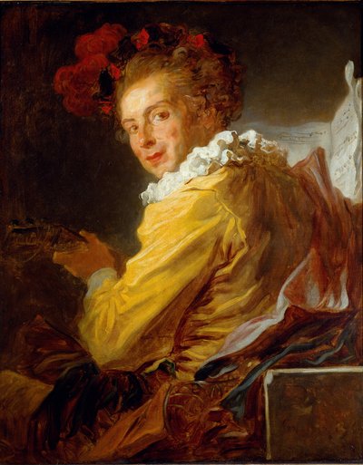 Hudba - Portrét monsieur de la Breteche, bratr abbé Saint-Non od Jean Honore Fragonard