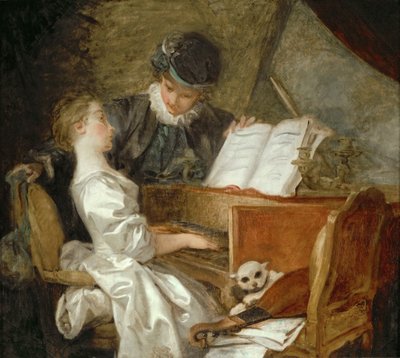 Hudební lekce od Jean Honore Fragonard