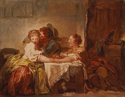 Cena polibku, 1760 od Jean Honore Fragonard