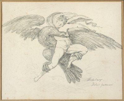 Znásilnění Ganymeda, po Michelangelovi od Jean Honore Fragonard