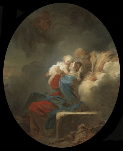 Zbytek na útěku do Egypta, c.1774 od Jean Honore Fragonard