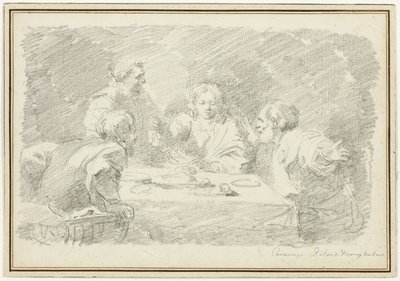 Večeře v Emauzích od Jean Honore Fragonard