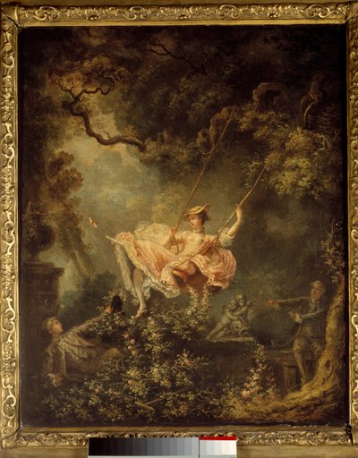 Escarpolette. Obraz Jean Honore Fragonard (1732-1806) od Jean Honore Fragonard