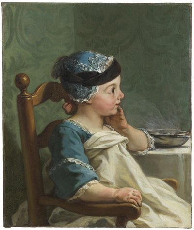 Chlapec v dětském křesle, 1736 od Jean II Restout