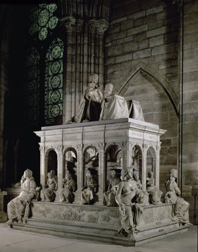 Hrobka Ludvíka XII. (1462-1515) a Anny Bretaňské (1477-1514) (mramor) od Jean I Juste