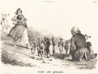 Zaparkujte kuželky od Jean Ignace Isidore Grandville