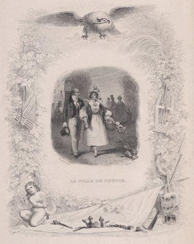 Dcera lidu z Bérangerových písní, 1829. od Jean Ignace Isidore Gérard