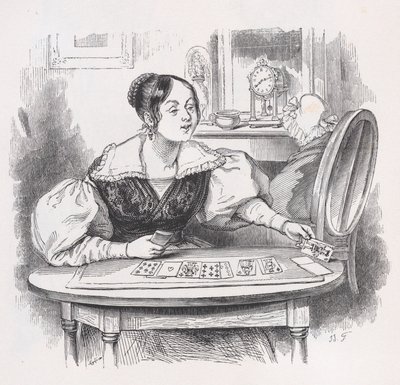 Karty z The Complete Works of Béranger, 1836. od Jean Ignace Isidore Gérard