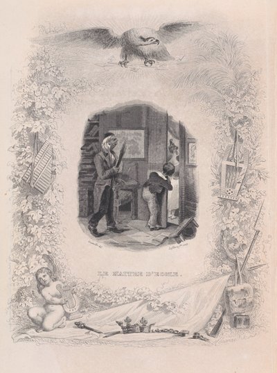 Školník z Bérangerových písní, 1829. od Jean Ignace Isidore Gérard