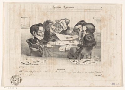 Karikatura francouzských cenzorů Cenzoři (název na objektu) Parisiens Picturesques (název série na objektu) od Jean Ignace Isidore Gérard Grandville