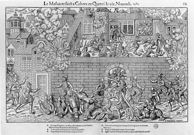Masakr v Cahors od Jean Jacques (after) Perrissin