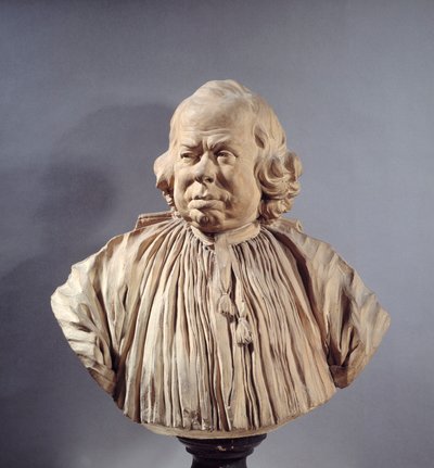 Astronom Alexandre Gui Pingre (1711-1796). Terakotová busta Jean Jacques Caffieri (1725-1792) 1788 Paříž, Musee du Louvre od Jean Jacques Caffieri