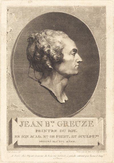 Jean-Baptiste Greuze od Jean Jacques Flipart after Jean Baptiste Greuze