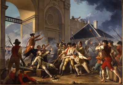 Hrdinská odvaha mladého Désillese, 31. srpna 1790, v aféře Nancy, 1794 od Jean Jacques Francois Le Barbier