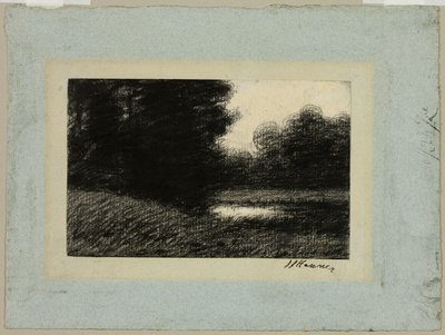 Krajina s rybníkem od Jean Jacques Henner