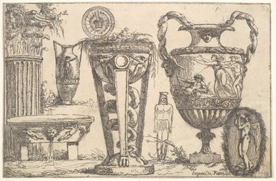 Fragmenty starověku, 1765. od Jean Jacques Lagrenee