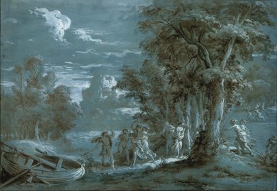 Krajina s výjevem z Fénelonovy Télémaque, 1780. od Jean Jacques Lagrenee