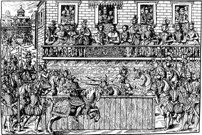 Smrt krále Jindřicha II na turnaji, 1559 1570 od Jean Jacques Perrissin
