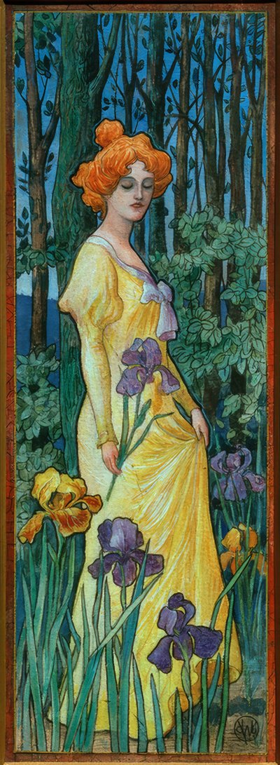 Žena s duhovkami od Jean-Jacques Waltz