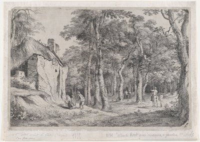 Chata u vchodu do lesa, 1772. od Jean Jacques de Boissieu