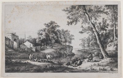 Krajina v Ambronay, 1796. od Jean Jacques de Boissieu